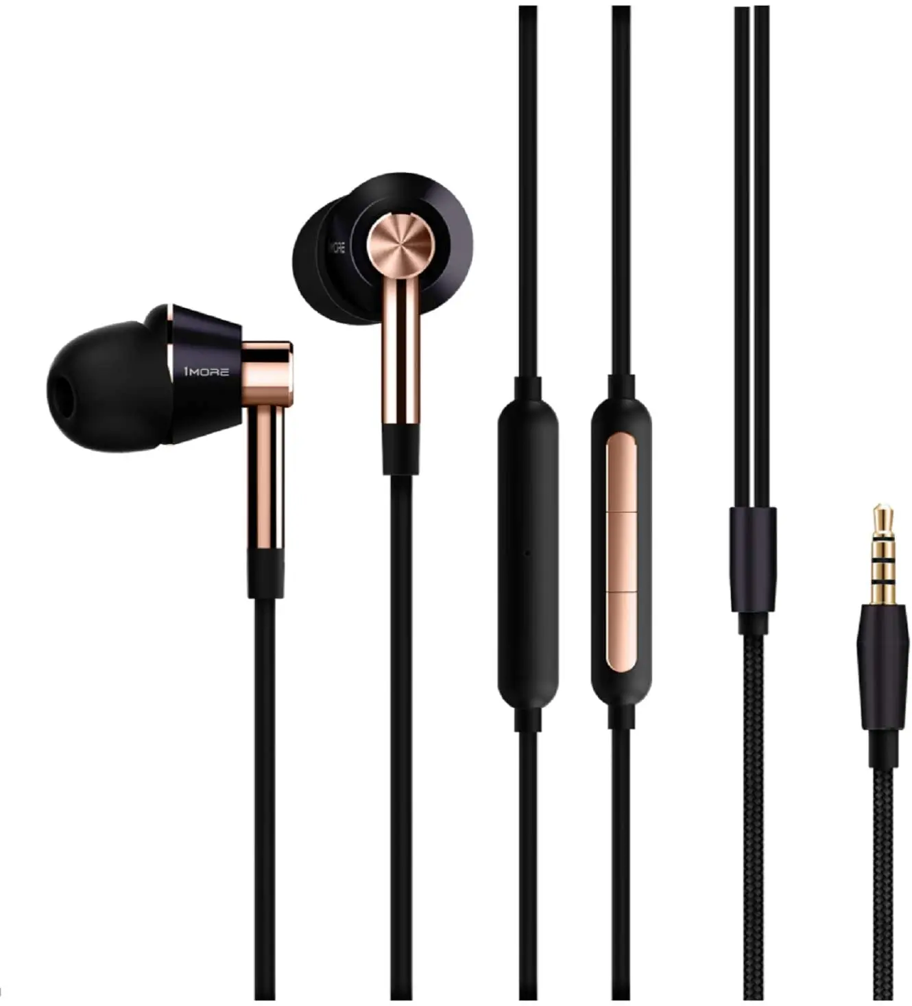 

1MORE E1001 Triple Driver In-Ear Earphones Headphones with High Resolution,Bass Driven Sound,Hi-Res for Smartphones/PC/Tablet
