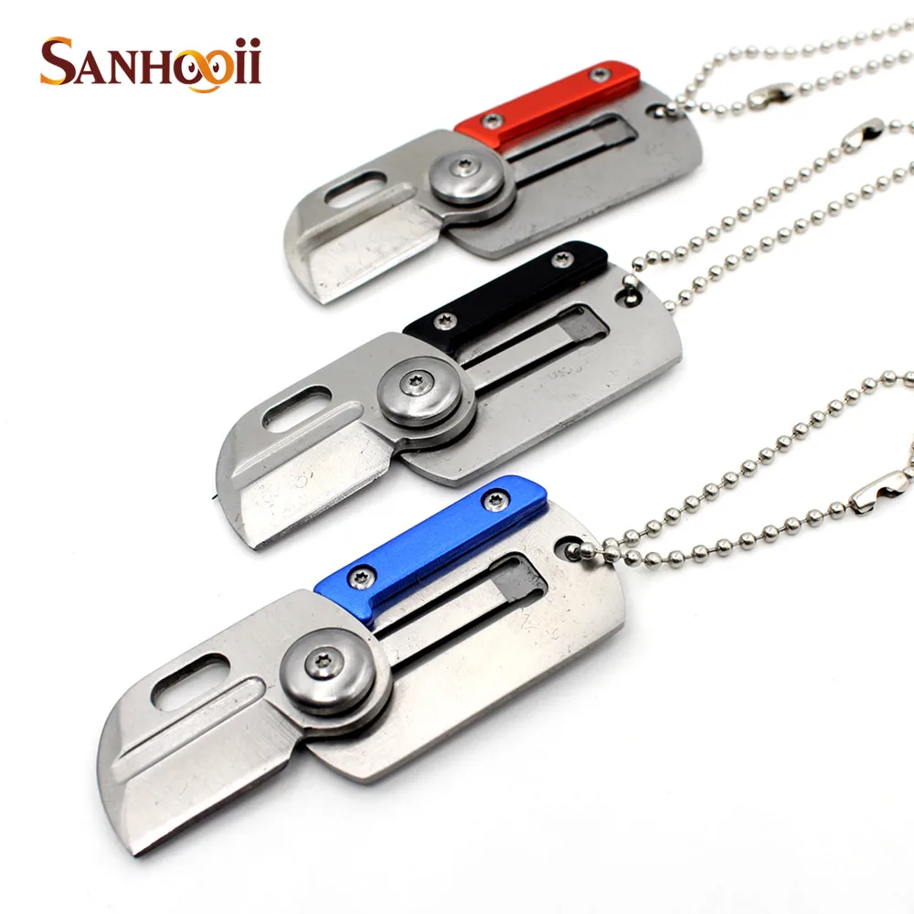 

Portable Folding Blade Knife Key Ring Chain For Outdoor Sport Camping Mini Survival Tool Pocket Size Gadgets ZM56