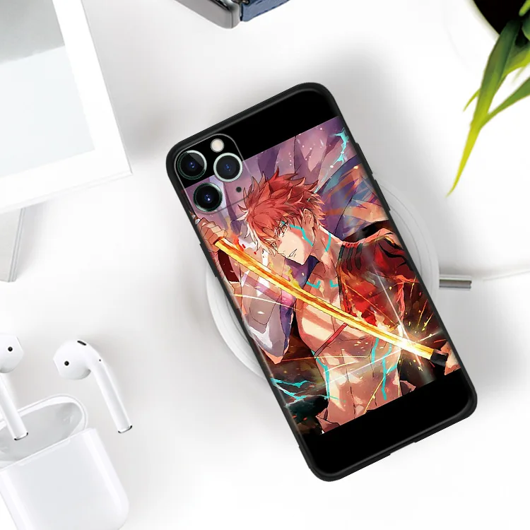 Эстетичный силиконовый чехол для телефона Emiya Shirou с Аниме Манга iPhone Se 6 6s 7 8 Plus X Xr Xs