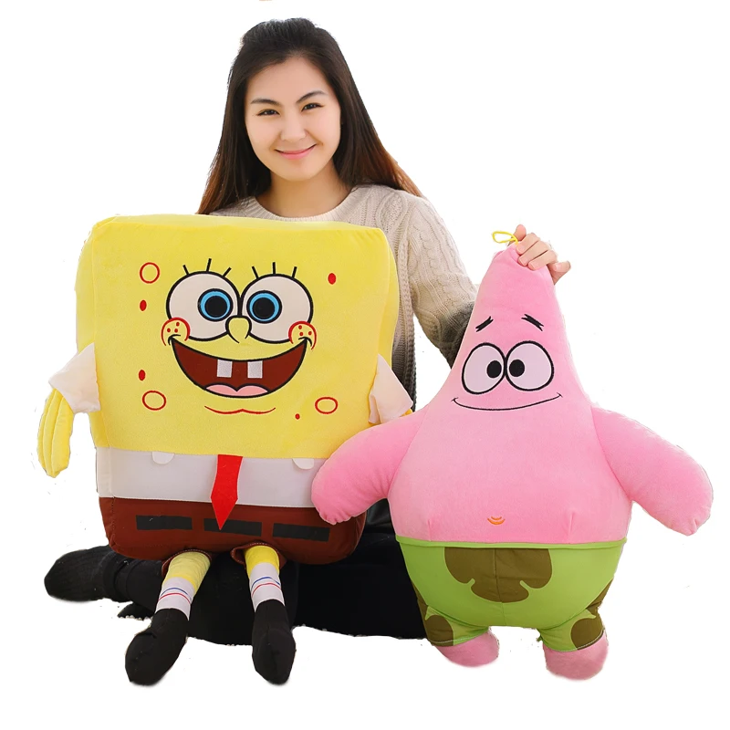 40-100cm Soft Plush Animal Sponge Starfish Plush Stuffed Toy Kawaii Baby Pillow Cartoon Doll Cotton Pad Kids Girls Gifts