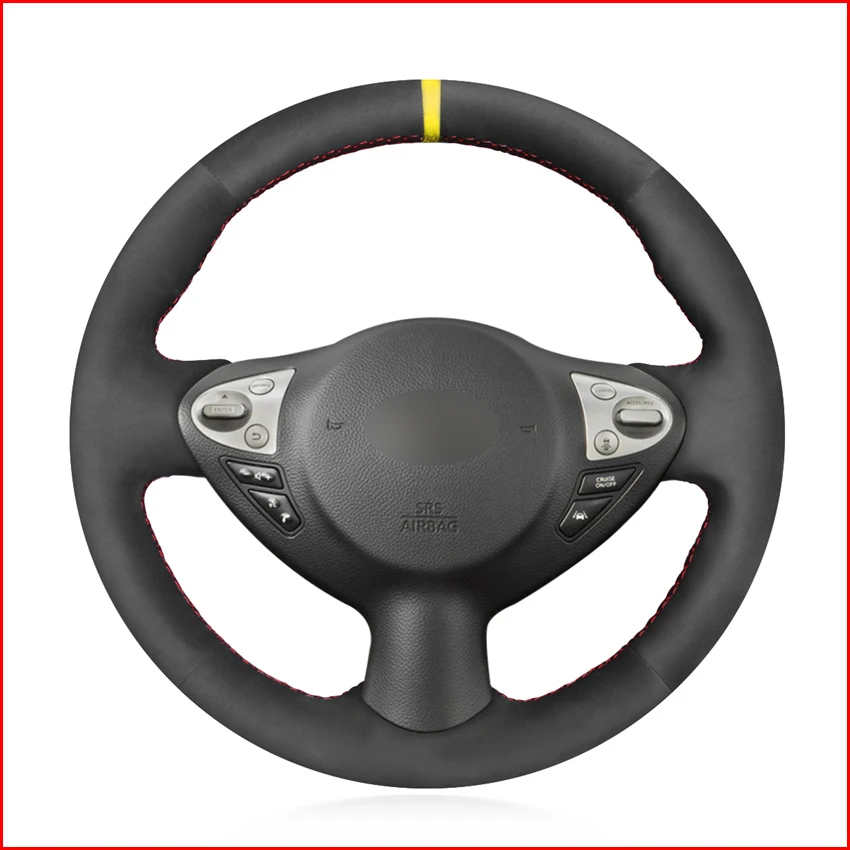 Чехол на руль MEWANT из черной замши для Infiniti FX FX35 FX37 FX50 QX70 Nissan Juke Maxima 370Z Sentra SV