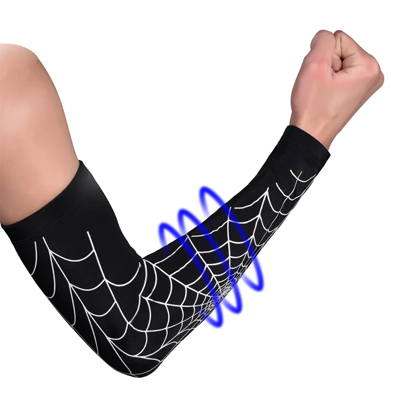 1 шт. spiderвеб-печать спортивные рукавицы паутина рукав для мужчин N женщин унисекс