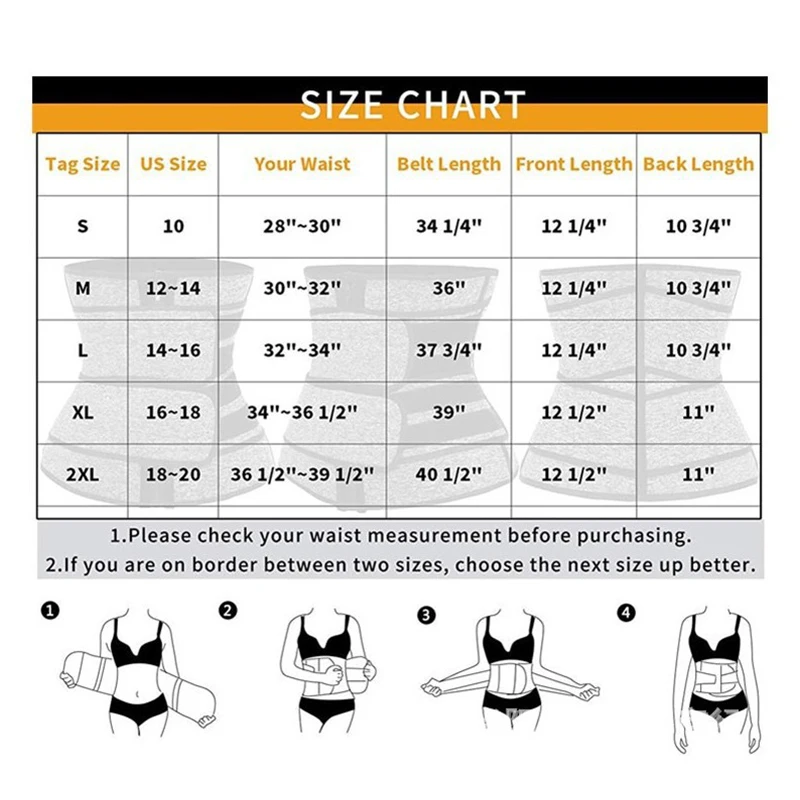 

Waist Trainer Cincher Sauna Sweat Belt Sports Body Shaper Women Slim Belt