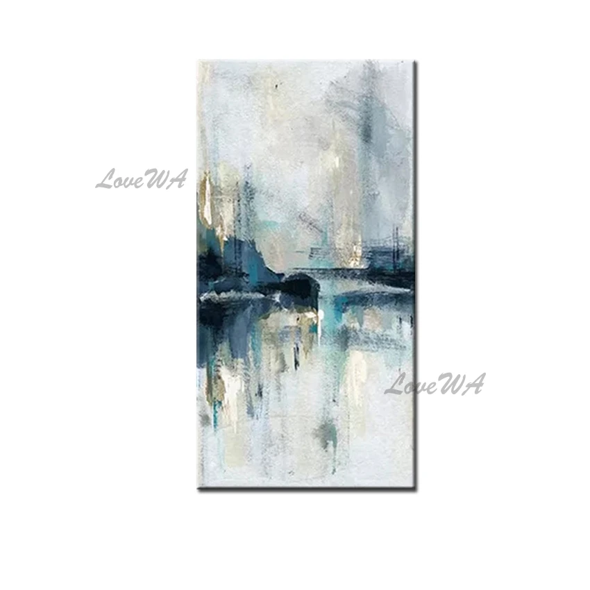 

Современная Абстрактная картина ручной работы для гостиной, 1 панель, холст, абстрактное настенное искусство и ремесло, Настенный декор