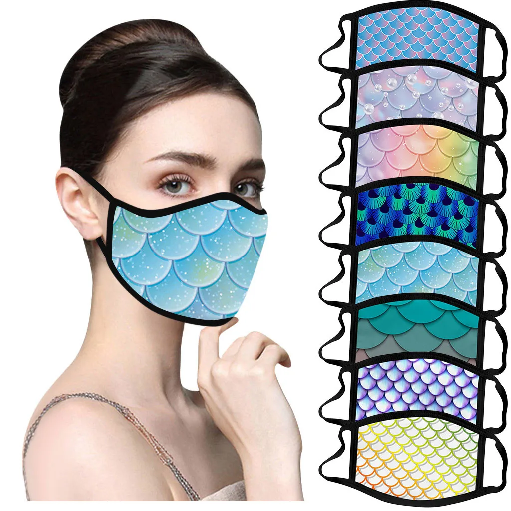 

Face Masks Printing Windproof Foggy Haze Pollution Proof Mouth Cover Dustproof Face Mask Washable Mascarilla De Proteccion