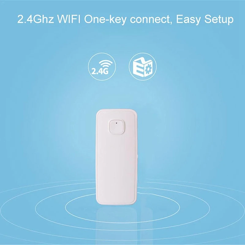 

Smart WIFI Water Leak Sensor Alarm Tuya App Control Home Security System Independent Overflow Water Leak Sensor