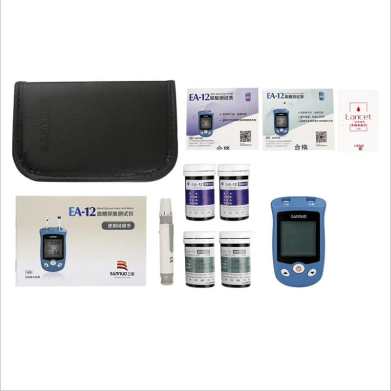 Новый набор для измерения глюкозы в мочевой кислоте и крови тест полоски уровня
