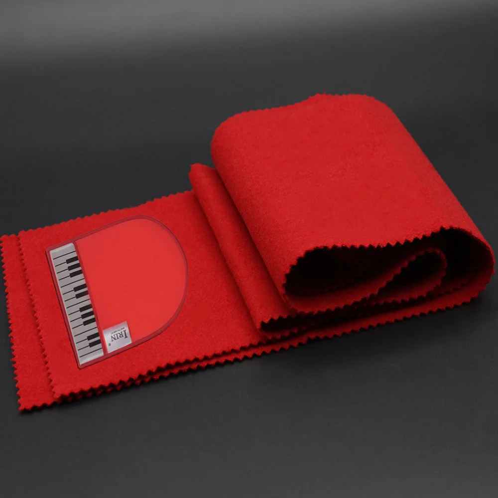 

1 Set 2Pcs Piano Cleaning Glove Fibre Cloth Piano Keyboard Cover Kit (Red)