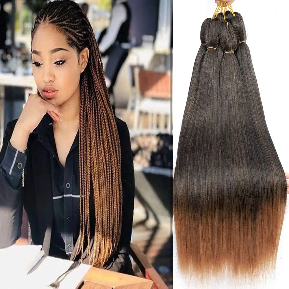 26 дюймовые Омбре легкие косички крючком волосы синтетические xдавление