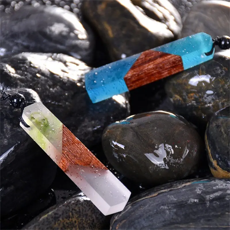 5 шт./лот винтажная ручная работа морская смола Смешанная древесина с медным