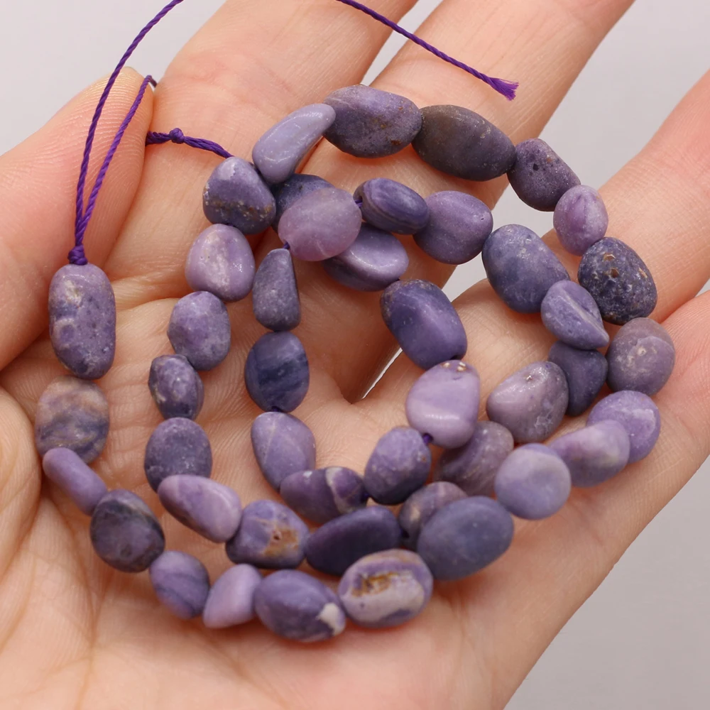 

Natural Charoite Beads Irregular Sugilite Gemstones Loose Spacer Beads DIY for Jewelry Making Necklace Bracelet Accessories Gift