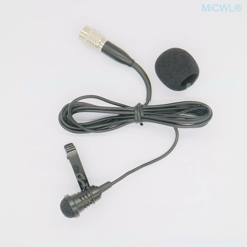 

Cardioid Tie Clips Lavalier Microphone For Audio Technica Wireless Lapel BeltPack Transmitter