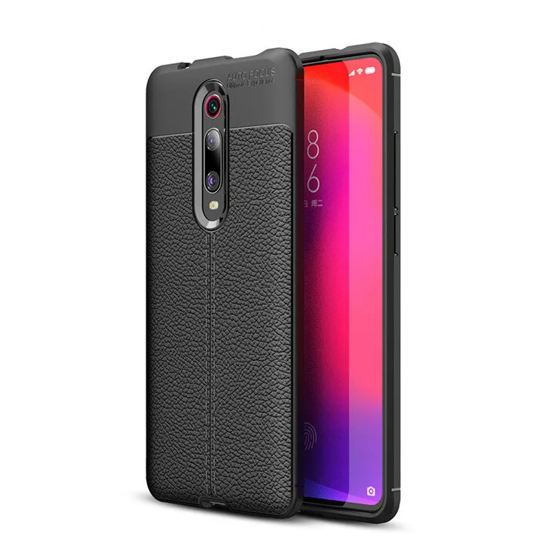 Чехол для телефона Xiaomi Redmi Note8 Pro K20 7A CC9E A3 темно-синий красный черный роскошный мягкий защитный чехол из ТПУ с узором Личи