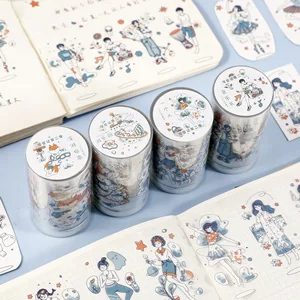 Mohamm 1 шт. ПЭТ лента 75 мм * 3 м персональный милый мультфильм Скрапбукинг Канцелярские Школьные принадлежности