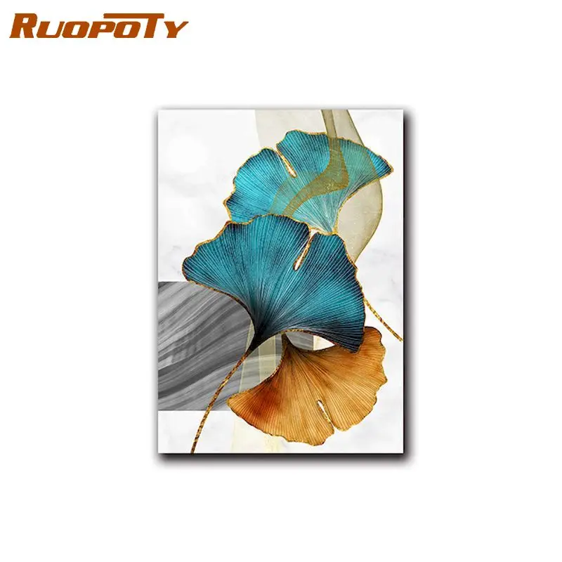 RUOPOTY 60x75 см обрамленная Набор для рисования по номерам взрослых ручной работы
