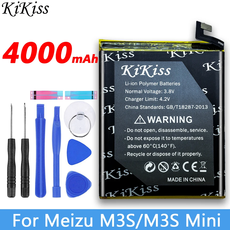 BT15 BT68 M3S Mini KiKiss Батарея BT61 BT15 BT68 BA611 BA612 для Meizu M3 Примечание L681H M681H/M3 M3S/M3S Mini/M5 Meilan Note 5/M5S 5S акумуляторная батарея - Цвет: BT15 BT68 M3S Mini