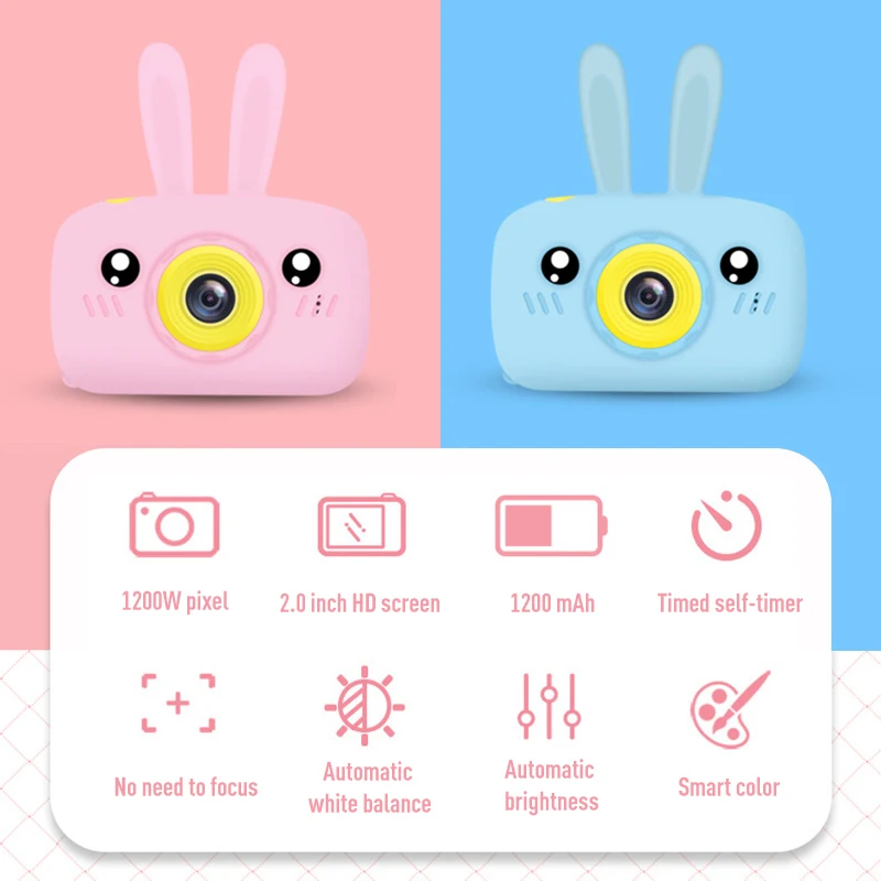 

New Kids Camera Toys Mini HD Cartoon Cameras Taking Pictures Gifts For Boy Girl Birthday Camera Toys For Children