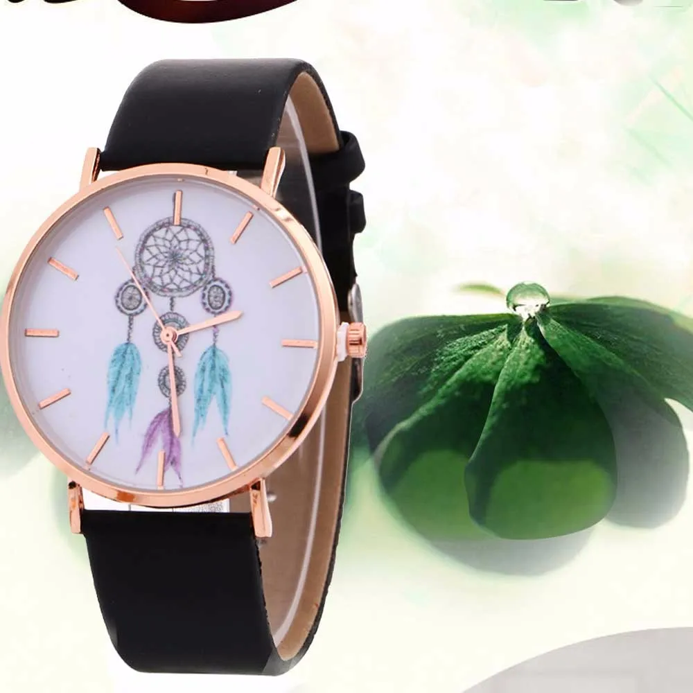 Женские наручные часы Reloj Mujer с узором в виде колокольчиков Relogio Feminino кварцевые