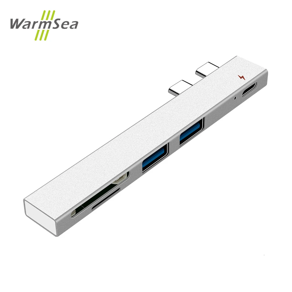 Алюминий USB C концентратор 5 в 1 Type адаптер ключ совместим для 2016 2017 MacBook Pro 13 &quot15&quot