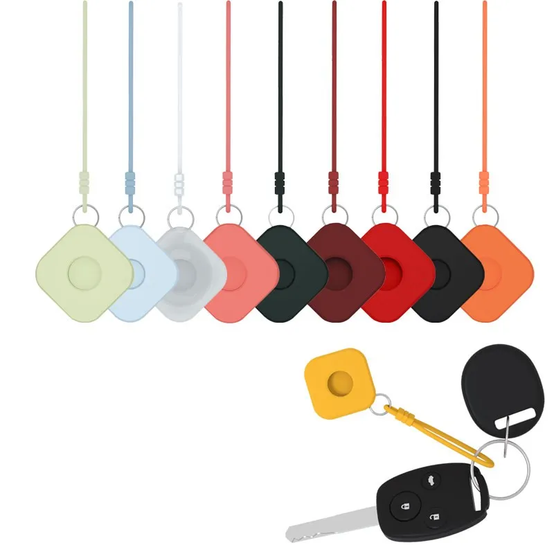 

Силиконовый Квадратный защитный чехол для Airtag Tracker, защитный чехол, мягкий силиконовый ремешок для рук, пыленепроницаемый и устойчивый к па...