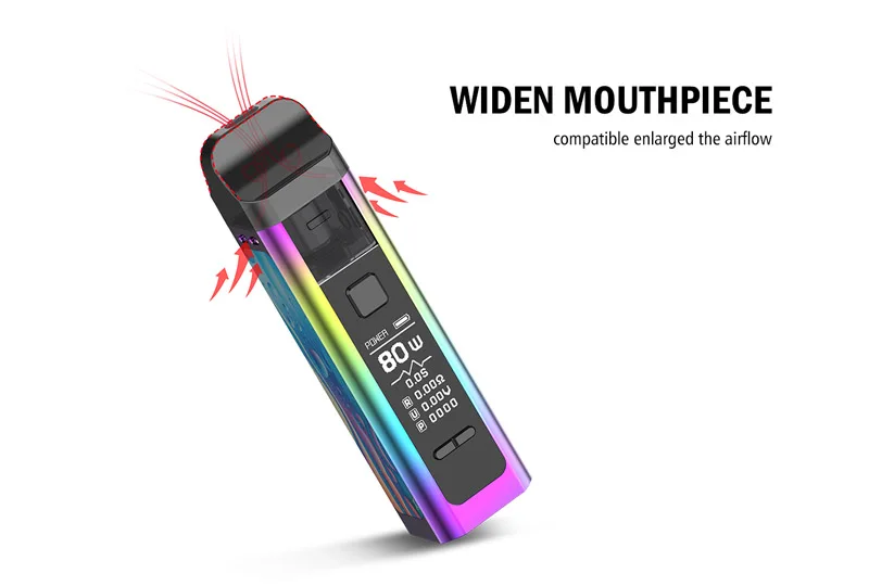 Оригинальный набор для вейпа Subtwo Taste King 80w Mod Pod с батареей 1500mAh и 3 5 дюймовым tft