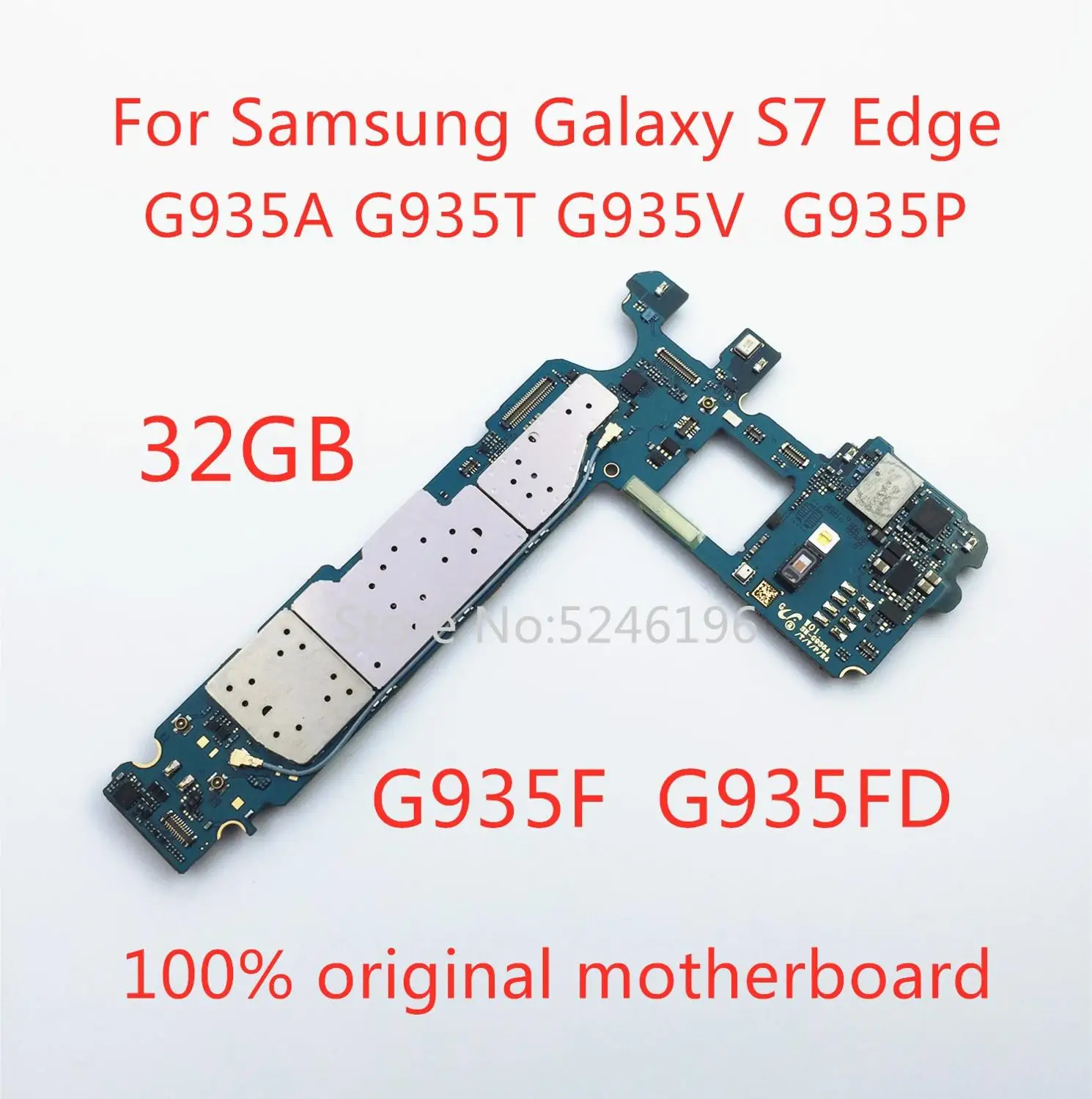 Recambio de placa base original desbloqueada para Samsung Galaxy S7 edge, G935A, G935T, G935V, G935P, G935F, G935FD, 32GB