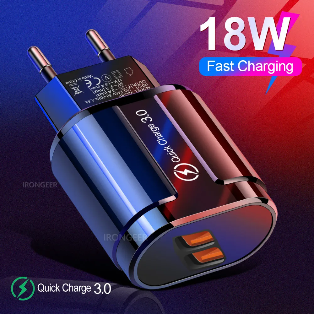USB Charger Universal Quick Charge 3.0 4.0 fast charging wall charger adapter for iphone samsung huawei mobile phone tablet 3A images - 6