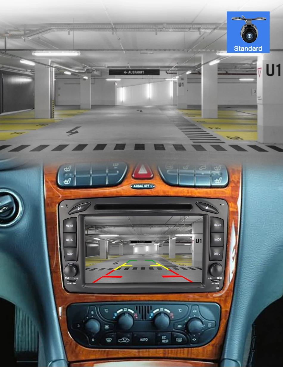 Eunavi 2 Din 7 ''Android 9,0 автомобильный DVD для Mercedes Benz CLK W203 W208 W209 W210 W463 Vito Viano четырехъядерный Радио стерео с dsp