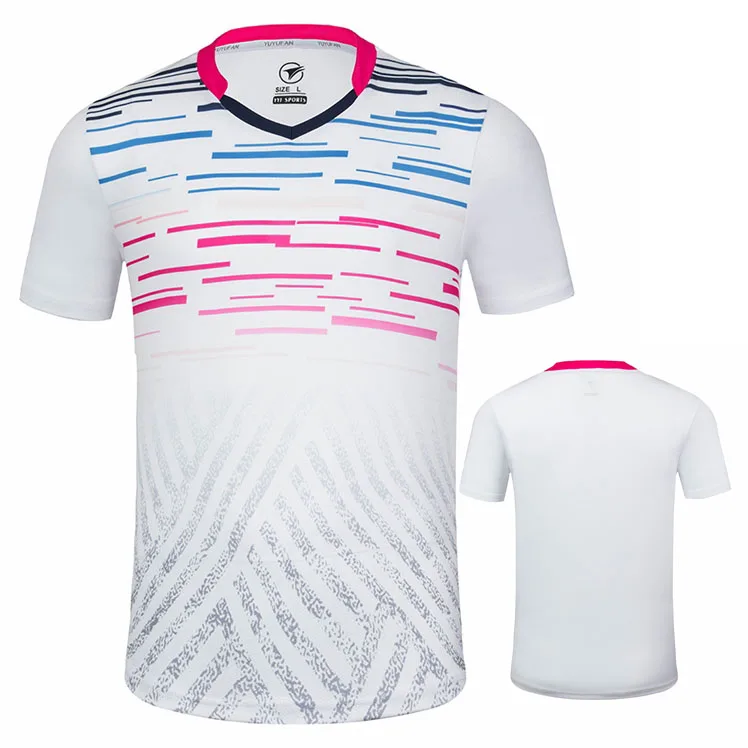 Male Female Tennis T-Shirt Shorts , Girl Badminton T-Shirts , Men Women Table Tennis TShirts , Ping Pong Shirt Clothes Sportwear