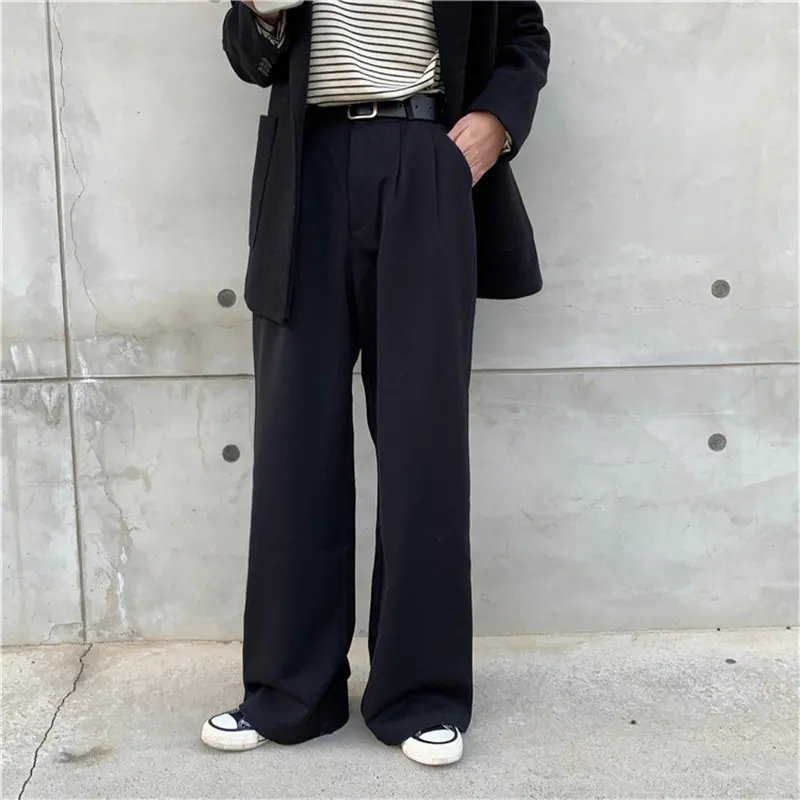 HziriP уличная одежда черные полная длина хит продаж тонкие осень 2020 высокая талия