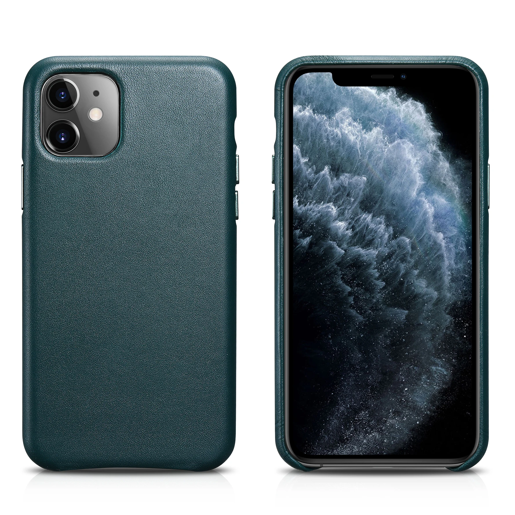 Оригинальный кожаный чехол ручной работы для iPhone 11 винтажная задняя крышка из