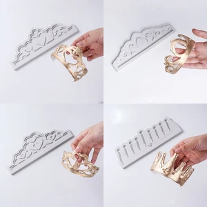 Различные императорские формы в виде короны, силиконовая форма, инструмент для украшения торта мастикой, конфетные формы, жаростойкая посуда