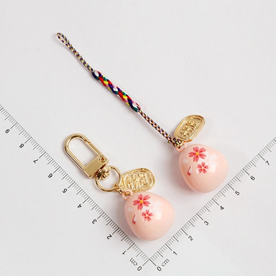 Милые японские ремешки для телефона iPhone Samsung с водяным звуком колокольчиком