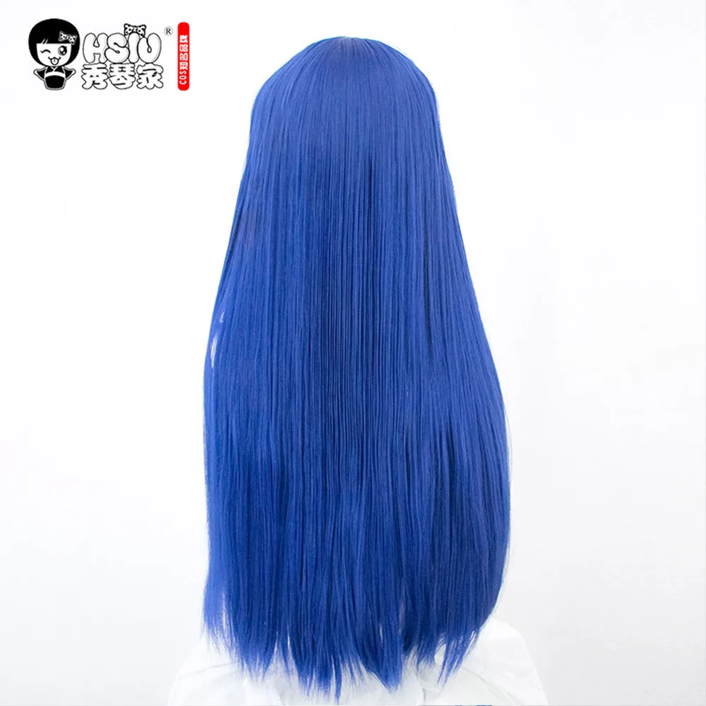 Парик для косплея HSIU Mostima парик по мотивам игры рыцари чернильно-голубые длинные