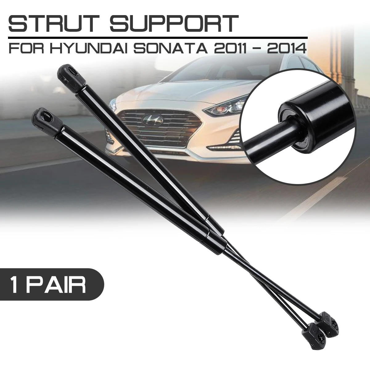 

For Hyundai Sonata 2011 2012 2013 2014 Car Interior Refit Bonnet Hood Gas Shock Lift Strut Bars Support Rod Gas Spring