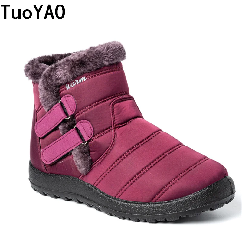 

Women Boots Winter Keep Warm Quality Ankle Botas Mujer 2021 New Ladies Lace-up Comfortable Waterproof Booties Chaussures Femme