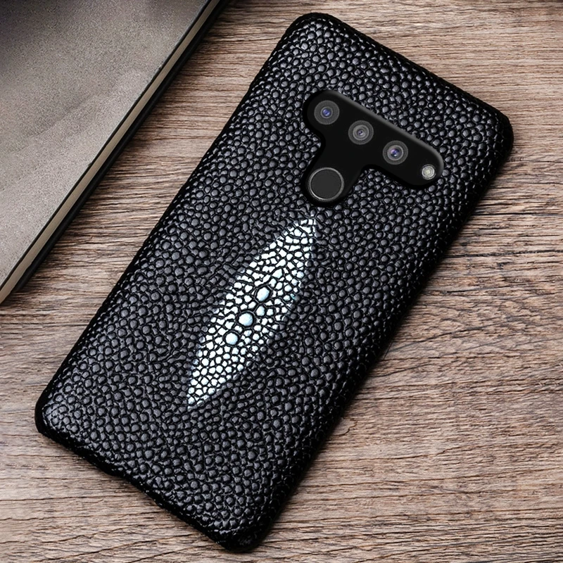 

Genuine Leather Phone Case For LG G8s V50 V10 V20 V30 V30S V40 G3 G4 G5 G6 G7 G8 G8X Q6 Q7 Q8 ThinQ K40 K50 Pearl Fish Cover