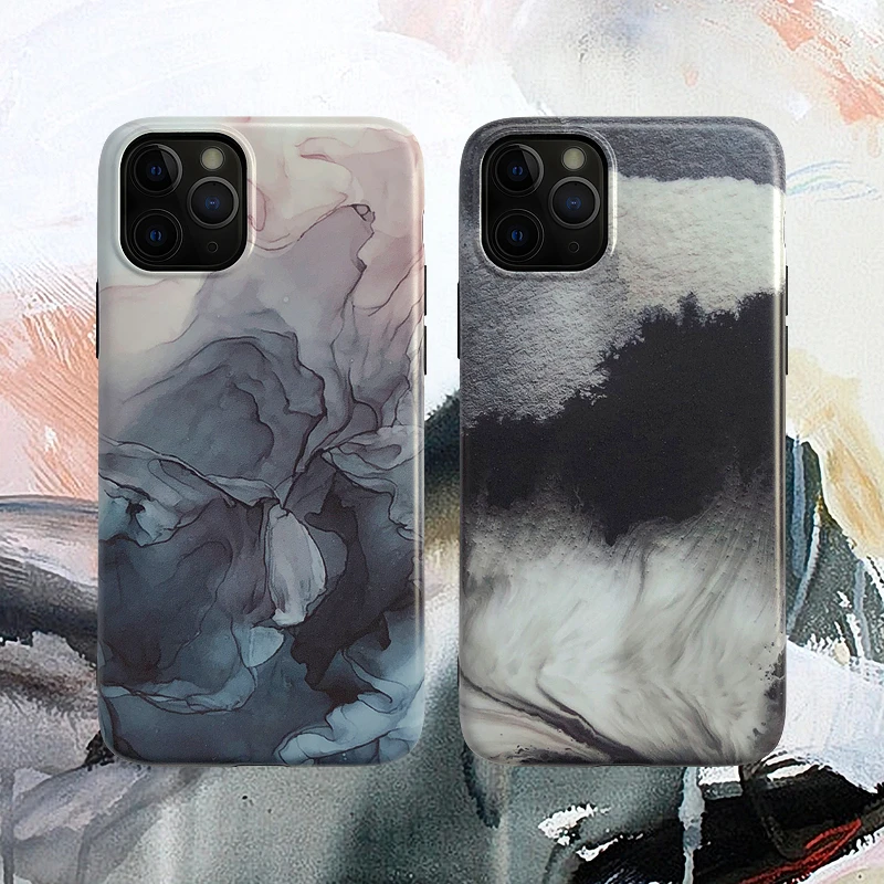 Exhard High Quality IMD Soft Phone Case For iPhone 11 Pro XS MAX XR X 8 7 6 6S Plus Landscape Painting Cover Shell Fundas |