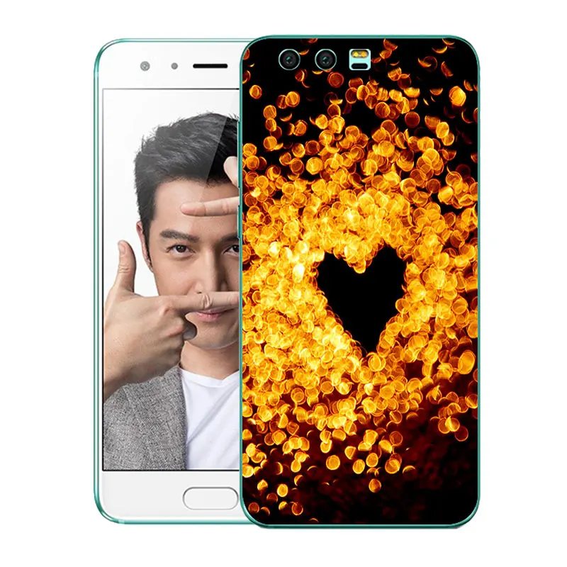 Силиконовый чехол для Huawei Honor 9 чехлы с вырезами и принтом Премиум мягкие из ТПУ