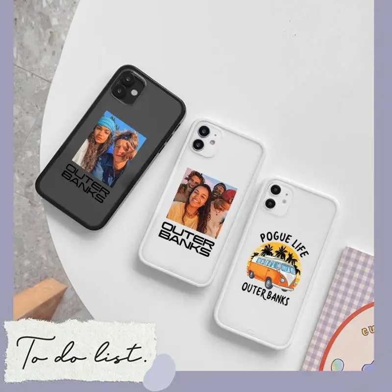 

Outer Banks OBX Livin' the Pogue Life Phone Case matte transparent For iphone 7 8 11 12 plus mini x xs xr pro max cover