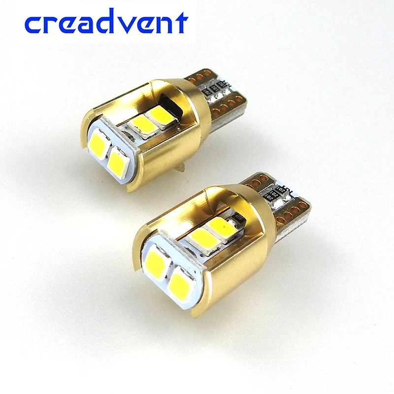 

2X LED T10 W5W Car Light Bulb Auto Automobiles Clearance Wedge License Doom Parking Lamp DRL Car Styling 12v 6000K White