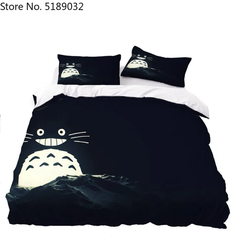 Милый набор постельного белья Тоторо Аниме Мой сосед пододеяльник двойной