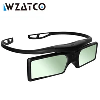 wzatco promotion 4pcslots professional universal dlp link shutter active 3d glasses for all dlp ready 3d projector z4000