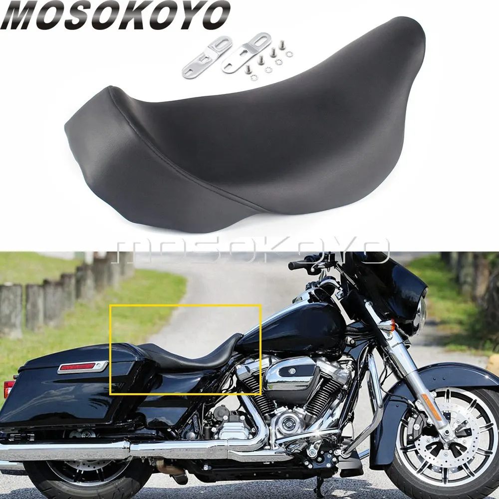 

For Harley Touring Dressers Baggers Electra Street Glide FLHT FLHX 08-UP Motorcycle Foam&Plastic Front Driver Solo Seat Cushion