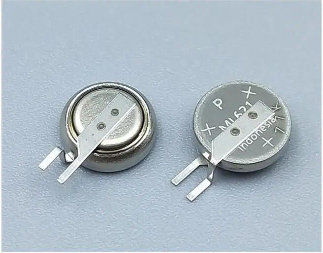 

2pcslot Panasonic ML621S/DN 3V Button Batteries Cell ML621 Rechargeable Coin Battery with Soldering feet