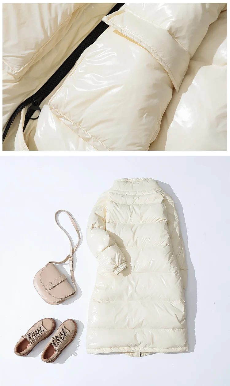 90% Witte Eend Donsjack Vrouwen Dikke Lange зима Jas Vrouwen Koreaanse Vrouwelijke пуховик Jas Moncler Femme