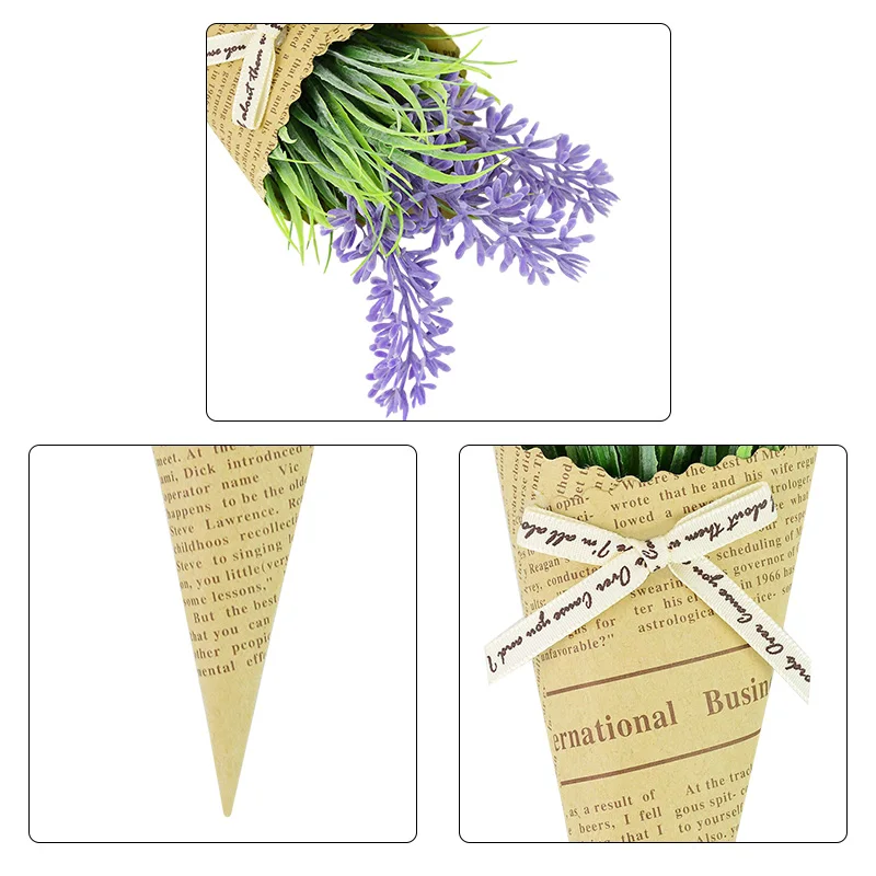 

1/3pcs Mini Paper Tube Flower Bouquet Artificial Plant Wedding Party Pure and Fresh Photo Props Decoration Home DIY Fake Flower