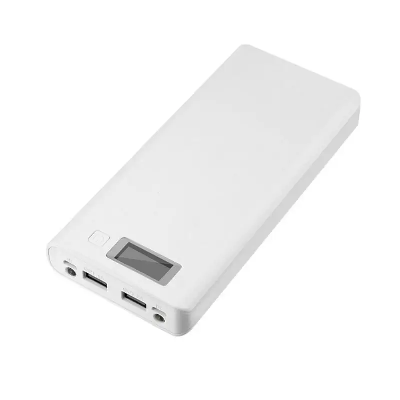 DIY 8x18650 Портативный Батарея Мощность банк Чехол Коробка ЖК дисплей Дисплей Dual USB