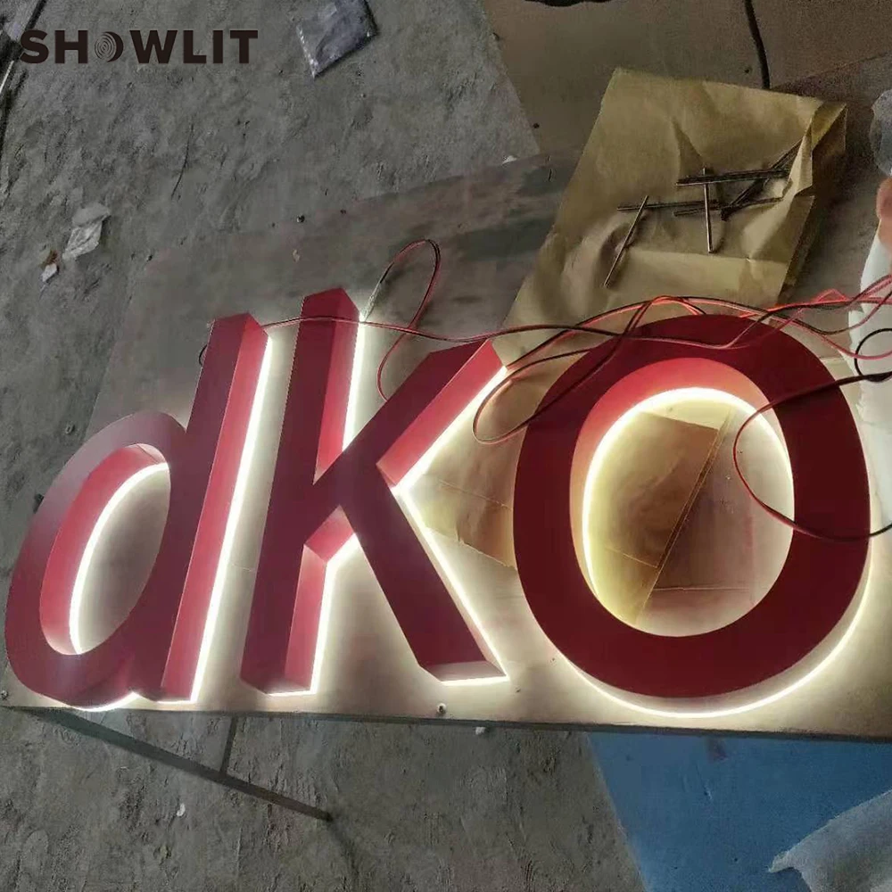 Живопись с подсветкой буквы знаки Водонепроницаемый наружная реклама магазин