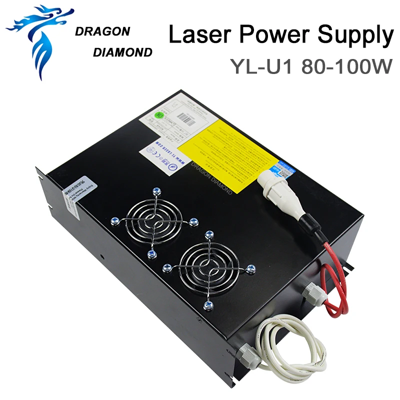 DRAGON DIAMOND YL-U1 100 Вт лазерный источник питания Yongli для 80 Вт-100 CO2 лазерная трубка |